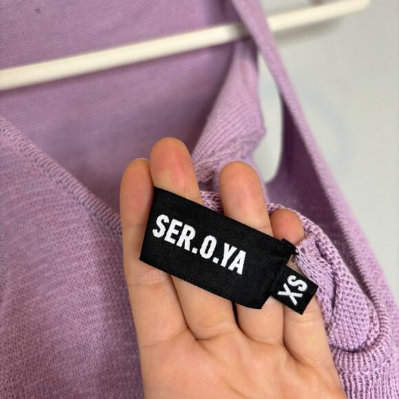 SER.O.YA Jasmine Knit Dress in Lilac - Picture 8 of 10